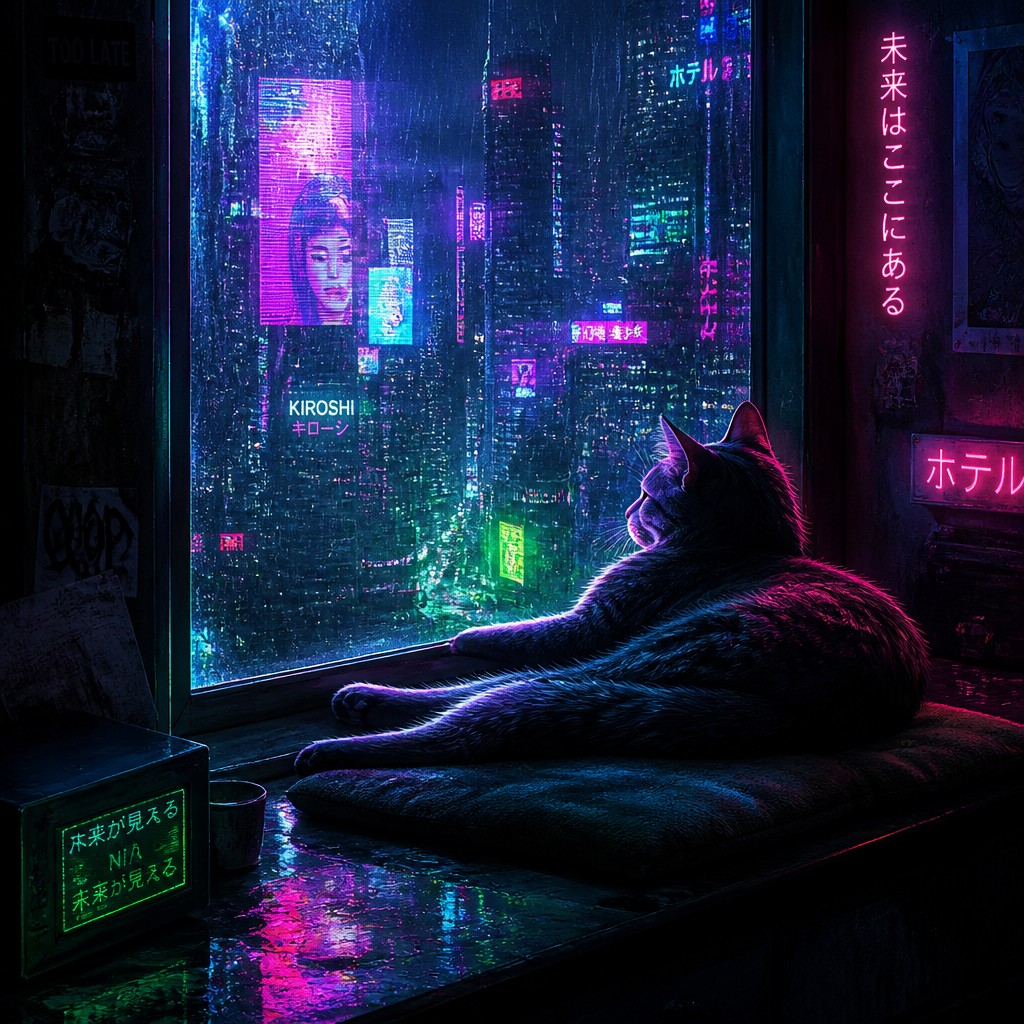 a cat lounging in a sunlit window