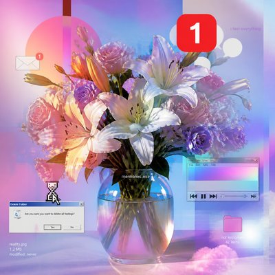 bouquet of flowers in a glass vase