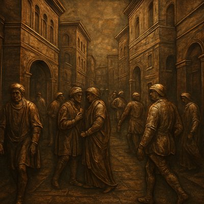 urban street with city activity