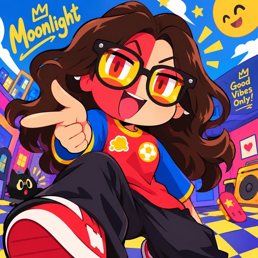 Vibrant Urban Pop Anime Style