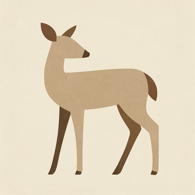 animal standing in natural pose