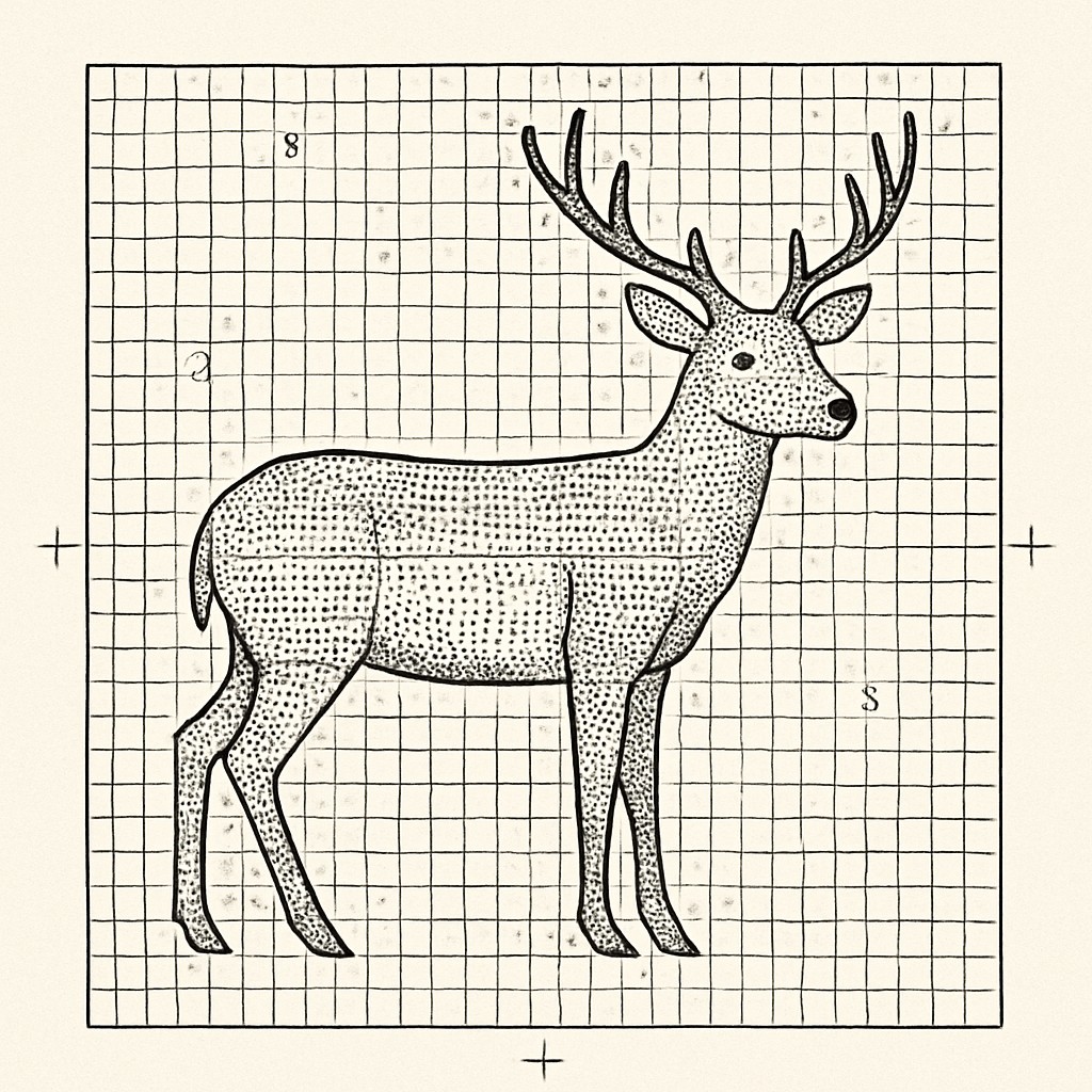 animal standing in natural pose