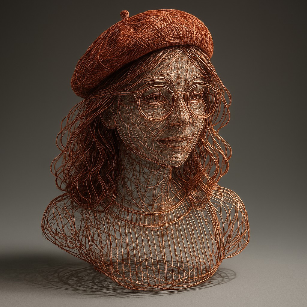 Bonsai Wire Sculpture Style Transfer Example