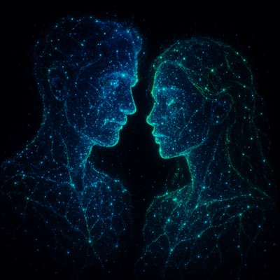 portrait of two people together