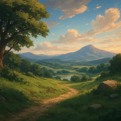 wide landscape with natural scenery