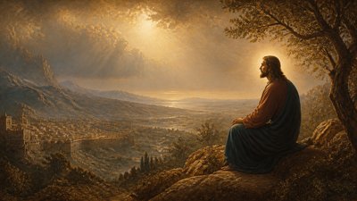 sweeping panoramic landscape with a dramatic sky