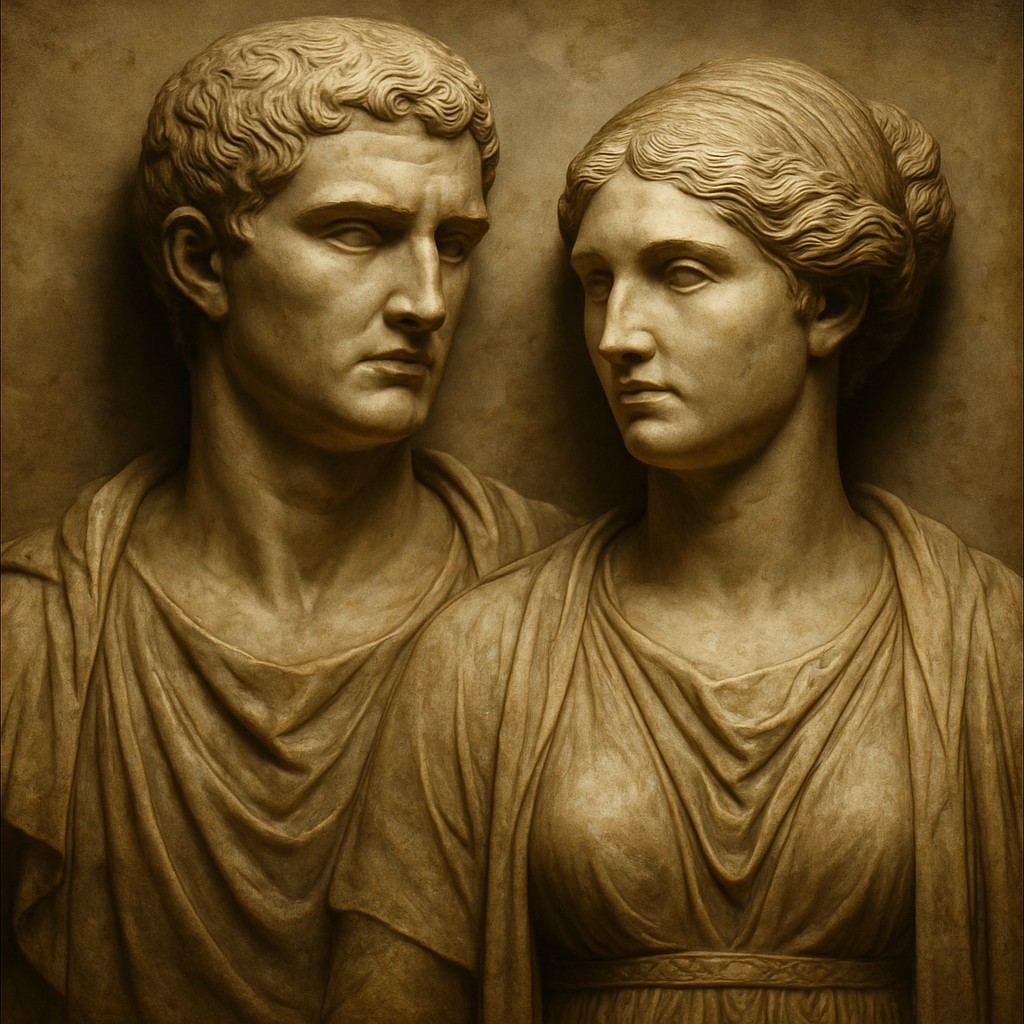 portrait of two people together
