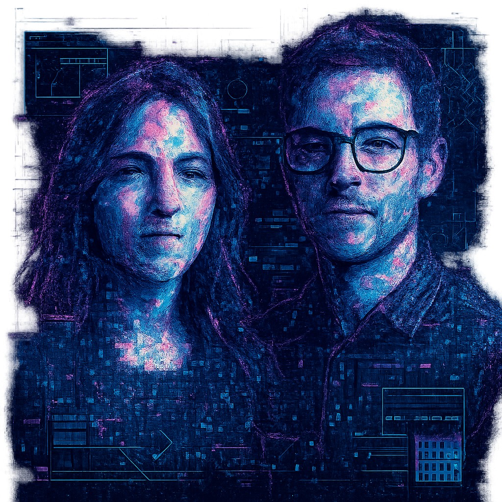 portrait of two people together