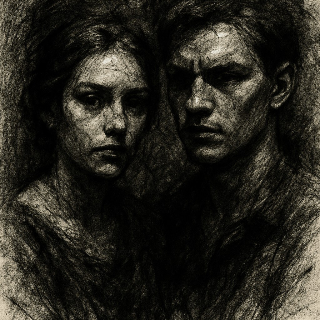 portrait of two people together