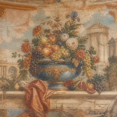 Fresco Narrative Renaissance Art Style 3