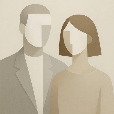 portrait of two people together