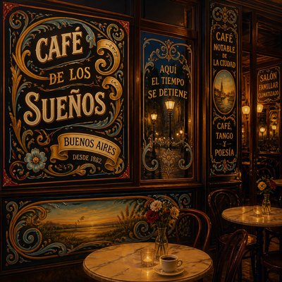cozy cafe interior with warm lighting
