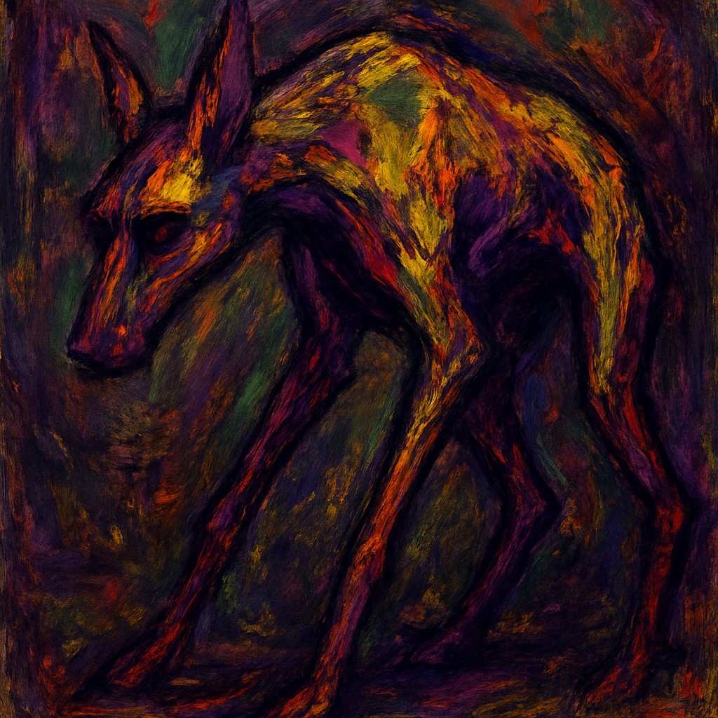 animal standing in natural pose