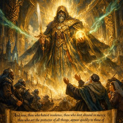 And now, thou who hatest insolence; thou who dost abound in mercy; thou who art the protector of all things; appear quickly to those of the race of Israel, who are insulted by abhorred, lawless gentiles. 
(3 Maccabees 6:9 Brenton)
