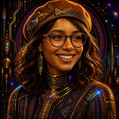 Afrofuturism Art Style Style Transfer Example