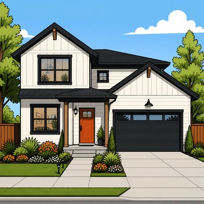 house with front view