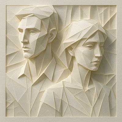 portrait of two people together
