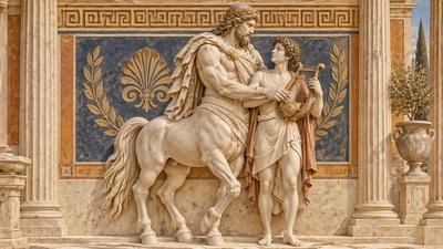 a statue of a man on a horse next to a building