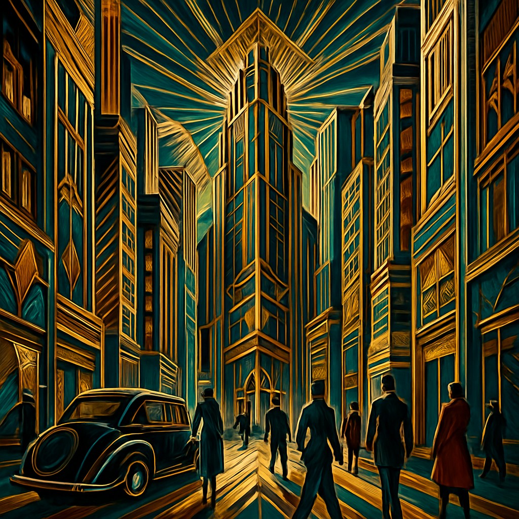 urban street with city activity