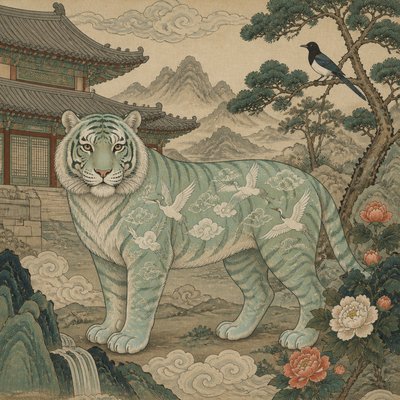 animal standing in natural pose — Seoul Art Style