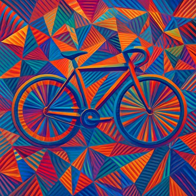 bicyle resting against a wall