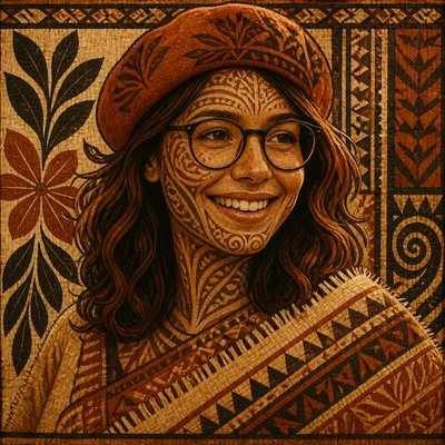 Samoan Art Style Style Transfer Example