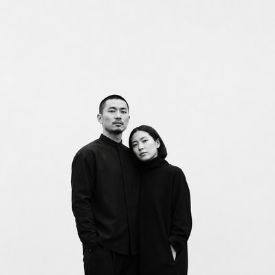 portrait of two people together — Minimalist Photography Style