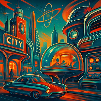 urban street with city activity