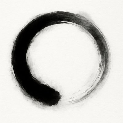 Zen Circle Minimalism Art Style Style Transfer Example