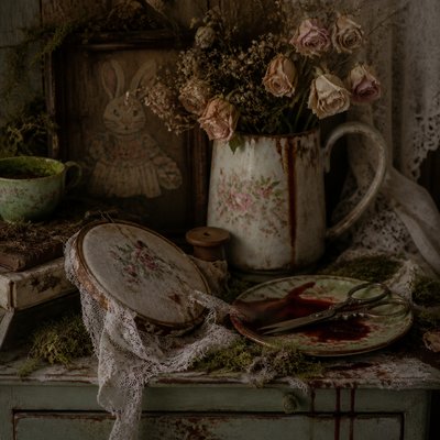 still life with everyday objects — Dark Cottagecore Aesthetic
