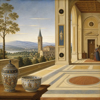wide landscape with natural scenery — Urbino Art Style