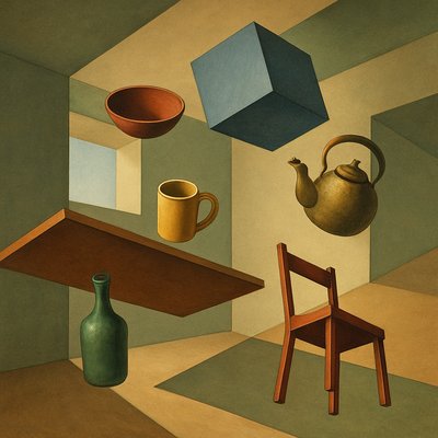 still life with everyday objects