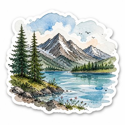 Hand-Drawn Sticker Design 2