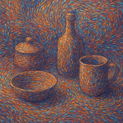 still life with everyday objects