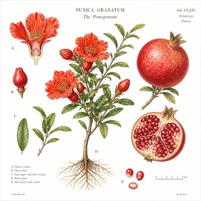 still life arrangement of fruits and flowers