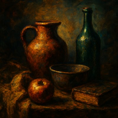still life with everyday objects
