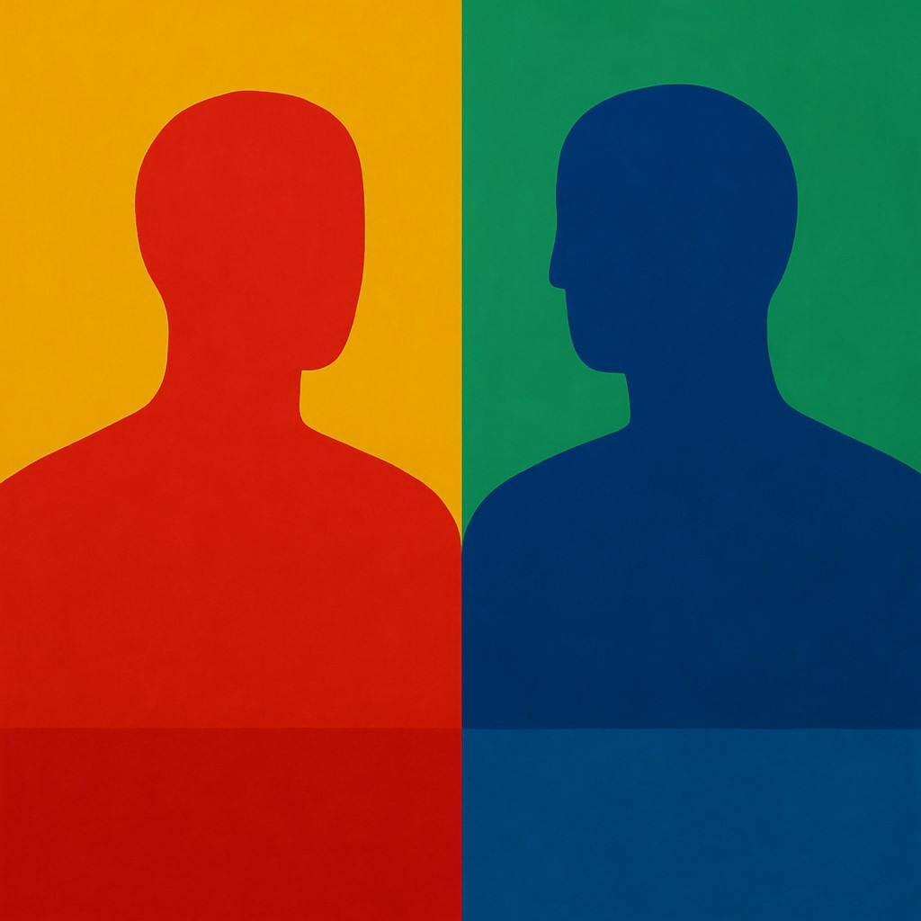portrait of two people together