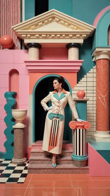 full-length portrait of an elegant figure