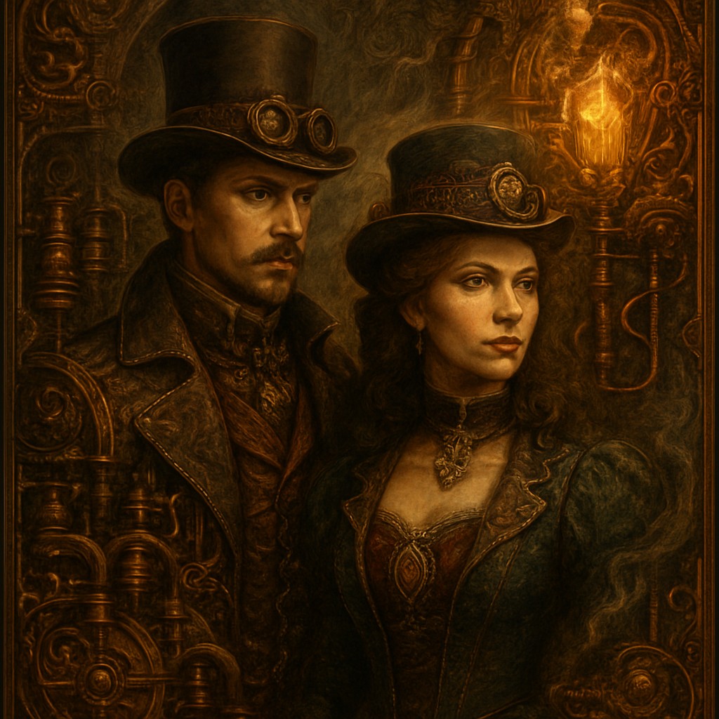 portrait of two people together