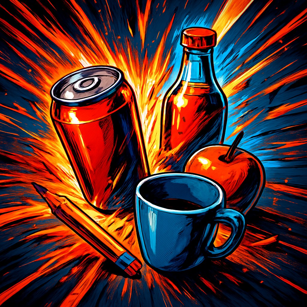 still life with everyday objects