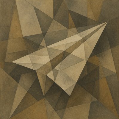 a paper plane, clean minimal composition on a plain background, no text