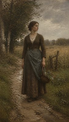 full-length portrait of an elegant figure