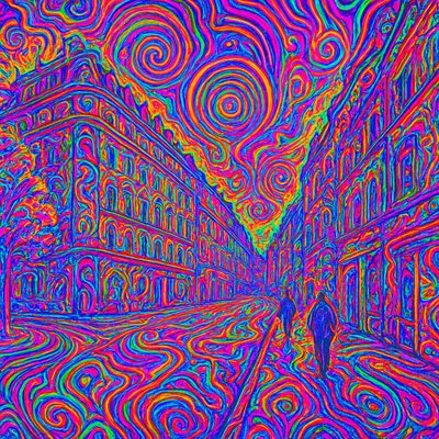 Psychedelic Art Style Style Transfer Example