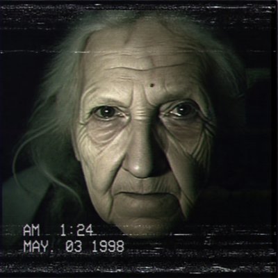 close-up portrait of an elderly person with expressive weathered features