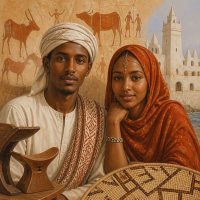 portrait of two people together