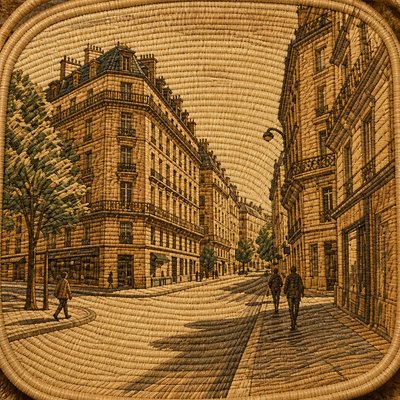 Basketry Art Style Style Transfer Example