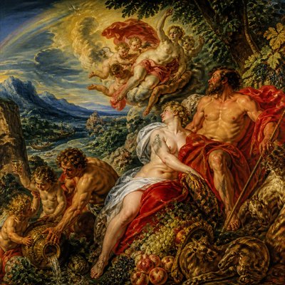 wide landscape with natural scenery — Antwerp Baroque Art Style