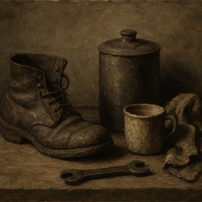 still life with everyday objects