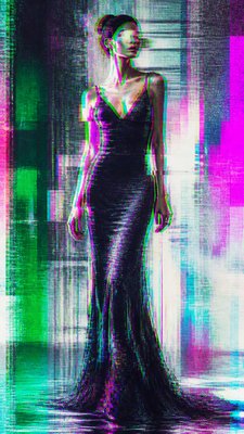 full-length portrait of an elegant figure