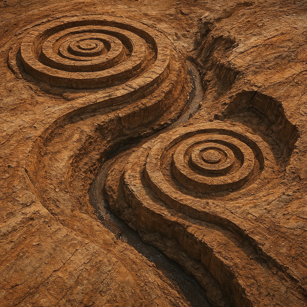 Land Art Style Style Transfer Example